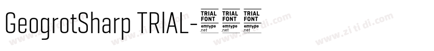 GeogrotSharp TRlAL字体转换